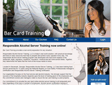 Tablet Screenshot of barcardtraining.com